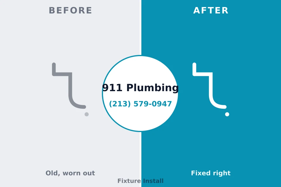 Before and after: plumbing repair Rutherford College, NC
